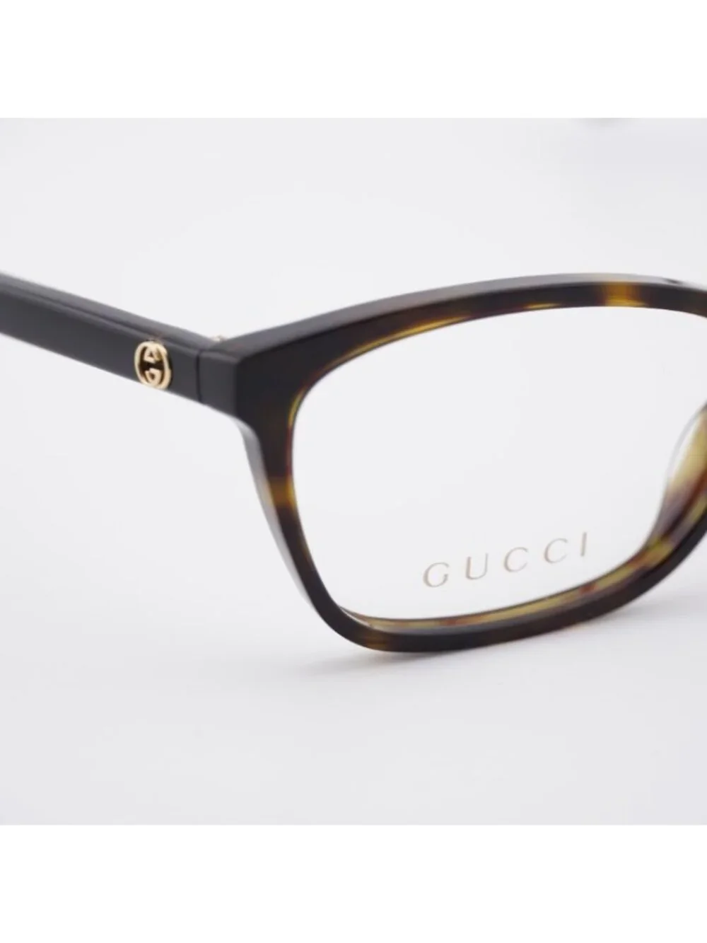 Gucci GG0613O 002 Eyeglasses Havana 52mm Rectangle Frame